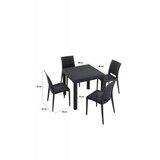 Hanah home baštenski set rattan 80x80 small masa takimi anthracite | ePonuda.com