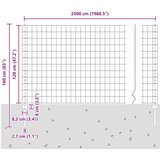 Euro ograda Set od 2 Zelena PVC premazana žica Velika Čvrsta | shoptok.hr