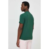 Lacoste Pamučna majica za muškarce, boja: zelena, bez uzorka | shoptok.hr