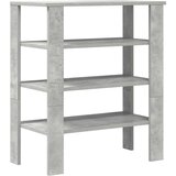 vidaXL Regal za čevlje betonsko siv 61x32x70 cm inženirski les | Shoptok.si