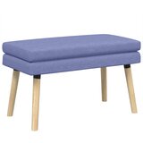  Klupa s dvostrukim slojem Traper plava 80 x 40 x 47 cm Tkanina | shoptok.hr