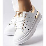 Gemre White sneakers with colorful perforation Chalut | Shoptok.si