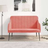  Klupa ružičasta 110 x 76 x 80 cm baršunasta | shoptok.hr