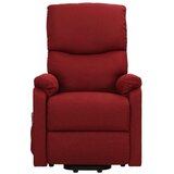  Masažna fotelja na podizanje od tkanine crvena boja vina | shoptok.hr