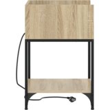 vidaXL Noćni Ormari s policom s pohranom 2 pcs sonoma hrast 40 x 40 x 61 cm | shoptok.hr