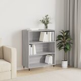vidaXL Knjižna omara siva sonoma 69,5x32,5x90 cm inženirski les Cene