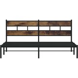 Metalni okvir kreveta bez madraca boja hrasta 193x203 cm | shoptok.hr