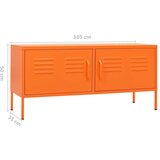 vidaXL TV omarica oranžna 105x35x50 cm jeklo | Shoptok.si