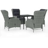  5-dijelni vrtni blagovaonski set svjetlosivi | shoptok.hr
