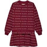 Calvin Klein Jeans Haljina bordo / bijela | shoptok.hr