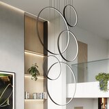 Thoro Črna aluminijasta LED viseča svetilka RIO &amp;ndash; Slike