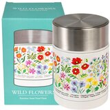 Rex London Otroška termovka za hrano v kremno beli in srebrni barvi 450 ml Wild Flowers – | Shoptok.si