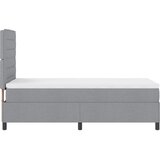  s opruga kutije Svijetlo siva 100 x 200 cm tkanina | shoptok.hr