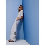 Sinsay Loose fit wide leg hlače s mješavinom viskoze i lana | shoptok.hr