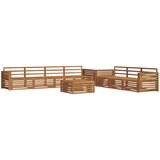  Set vanjskih sofa 8 kom. Prirodna Čvrsto drvo akacije | shoptok.hr