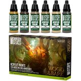 Green Stuff World Paint Set - Wood & Bark | Set Akrilnih Boja x6 Cene