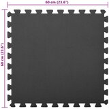  Podloga za bazen 6 pcs Crna 2 16 ㎡ EVA pjenasti materijal | shoptok.hr