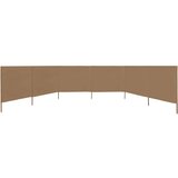  6-panelni vetrobran tkanina 800x160 cm taupe, (20610413) | Shoptok.si