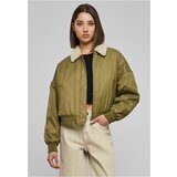 UC Curvy Ladies Pilot Bomber Jacket tiniolive/sand | Shoptok.si