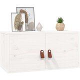 vidaXL Stenska omarica bela 60x30x30 cm trdna borovina | Shoptok.si