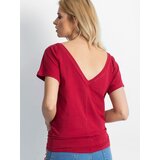 BASIC Feel Good T-shirt-RV-TS-4662.04X-burgundy | Shoptok.si