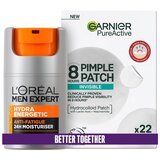Garnier PureActive flasteri + Men Expert Hydra krema | shoptok.hr