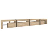 TV ormarić s LED svjetlima boja hrasta sonome 290x36,5x40 cm | Eponuda.com