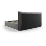 Milo Casa Sivi tapecirani bračni krevet s prostorom za odlaganje s podnicom 140x200 cm Elio – | shoptok.hr