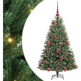 vidaXL Umetno Zložljivo Božično Drevo Zelena 120 cm PVC in kovina | Shoptok.si