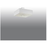 Nice Lamps Bijela stropna svjetiljka sa staklenim sjenilom/s tekstilnim sjenilom 45x45 cm Kortez – | shoptok.hr