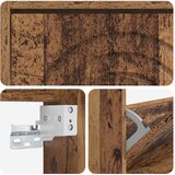  Ormar za cipele na zidu ALKMAAR 71 x 17 x 43 cm Staro drvo | shoptok.hr
