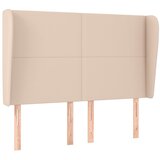 Maison Chic vzglavna omarica - nočna omarica - posteljna omarica z ušesi kapučino 147x23x118/128 cm umetno usnje, (21712408) Cene