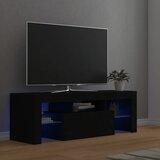 Furnova TV omarica z LED lučkami črna 120x35x40 cm, (21922987) Cene
