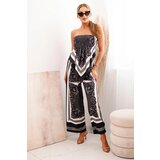 Kesi Włoski Women's set with wide pants and top black | Shoptok.si