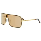ness Yellow Single Lens Sunglasses ONE SIZE (67) Zlata/Oranžna