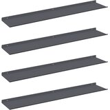  Lebdeća polica Zidne 4 pcs Antracit 100 x 18 x 2,5 cm Čelik | Eponuda.ba
