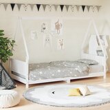 The Living Store Otroški posteljni okvir bel 90x190 cm trdna borovina - Otroški Posteljni Okvir, (21625269) | Shoptok.si