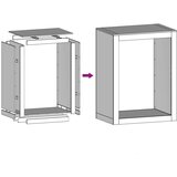  Stalak za drva za ogrjev bijeli 60x40x80 cm čelični | shoptok.hr