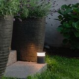 QAZQA Moderna zunanja svetilka temno siva z LED - Bar Cene