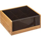 5five Organizator za čaj od bambusa 21,8x21x10cm crni Cijene