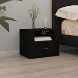  Zidni noćni ormarići 2 kom Crna 50x36x40 cm | shoptok.hr