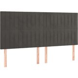  S oprugama i madracem tamnosivi 200x200 cm baršunasti | shoptok.hr