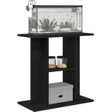 vidaXL Stojalo za akvarij črn hrast 60x30x60 cm inženirski les | Shoptok.si