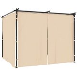  Sjenica sa zastorima 3 x 3 m krem čelična | shoptok.hr