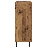 vidaXL Strani šal Star les 69,5 x 34 x 90 cm Inženirski les in železo | Shoptok.si