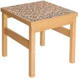 Hübsch Stranska mizica v hrastovem dekorju 40x40 cm Confetti – | Shoptok.si