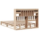 vidaXL Krevet s regalom za knjige bez madraca 140x190 cm od borovine | shoptok.hr