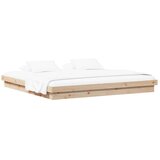  Okvir za krevet Prirodna 200 x 200 cm Čvrsto borovo drvo | shoptok.hr
