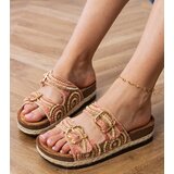 Gemre Zebrina ethnic pink sandals with buckles on straps | ePonuda.com