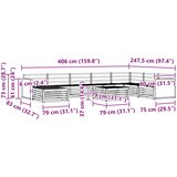  Set vanjskih sofa 9 kom. Prirodna Čvrsto drvo akacije | shoptok.hr